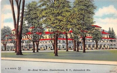 Hotel Windsor Elizabethtown, New York Postcard