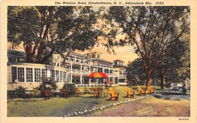 Windsor Hotel Elizabethtown, New York Postcard
