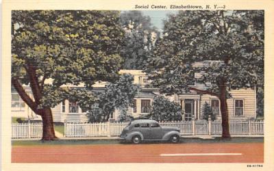 Social Center Elizabethtown, New York Postcard