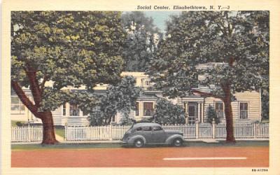 Social Center Elizabethtown, New York Postcard