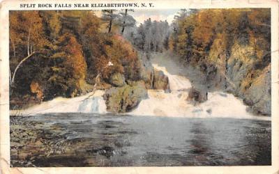 Split Rock Falls Elizabethtown, New York Postcard