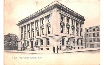 Post Office Elmira, New York Postcard