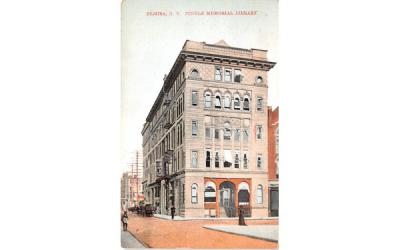Steele Memorial Library Elmira, New York Postcard