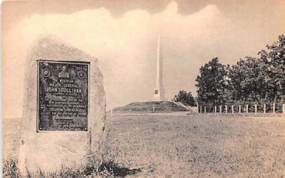 Memorial of Major General John Sullivan Elmira, New York Postcard