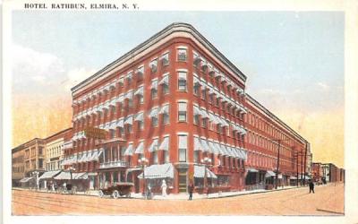 Hotel Rathbun Elmira, New York Postcard