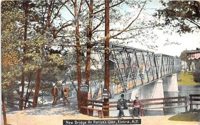 New Bridge Elmira, New York Postcard