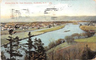 Mt Zoar Mountain Elmira, New York Postcard