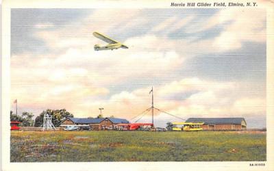 Harris Hill Glider Field Elmira, New York Postcard