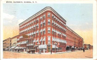 Hotel Rathburn Elmira, New York Postcard