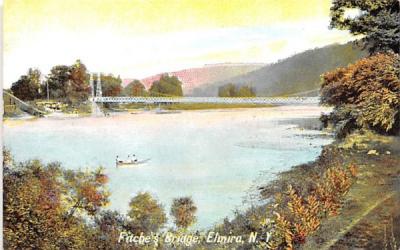 Fitche's Bridge Elmira, New York Postcard