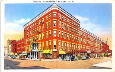 Hotel Rathburn Elmira, New York Postcard