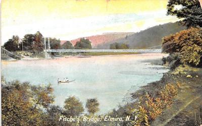 Fitche's Bridge Elmira, New York Postcard