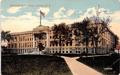 Elmira Free Academy New York Postcard