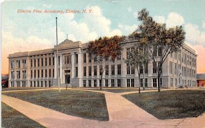Elmira Free Academy New York Postcard