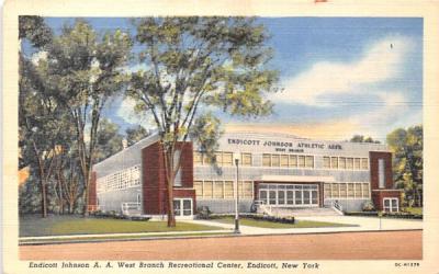 Endicott Johnson AA West Branch Recreational Center New York Postcard