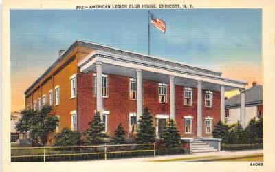 American Legion Club House Endicott, New York Postcard