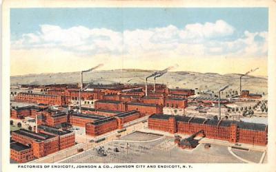 Factories of Endicott, Johnson & CO New York Postcard