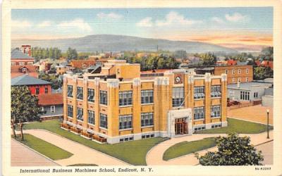 International Business Machines School Endicott, New York Postcard