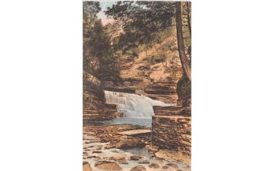 Devil's Parlor Falls Enfield Glen State Park, New York Postcard