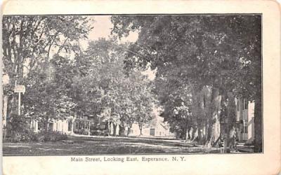 Main Street Esperance, New York Postcard