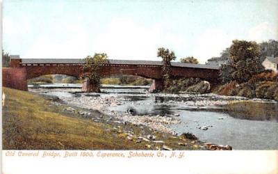 Old Covered Bridge Esperance, New York Postcard