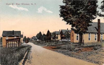 Main Street East Windsor, New York Postcard