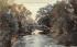 Creek and Center Street Bridge Ellenville, New York Postcard