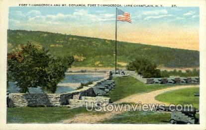 Fort Ticonderoga - Lake Champlain, New York NY Postcard