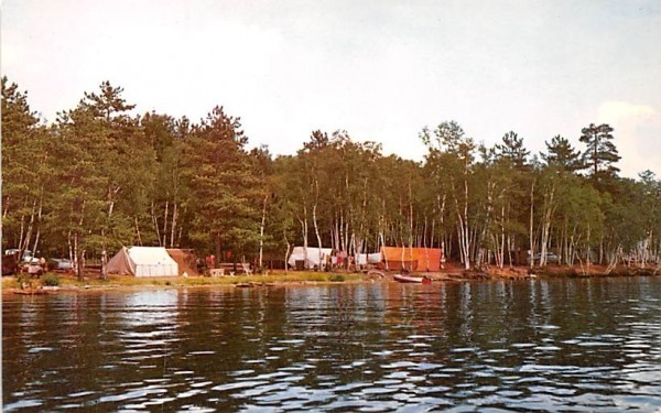 Camping Fish Creek, New York Postcard