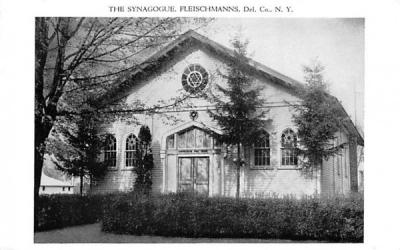 Synagogue Fleischmanns, New York Postcard