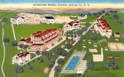 Overlook Hotel Ferndale, New York Postcard