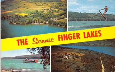 Swimming Finger Lakes, New York Postcard
