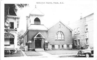 Methodist Church Fonda, New York Postcard