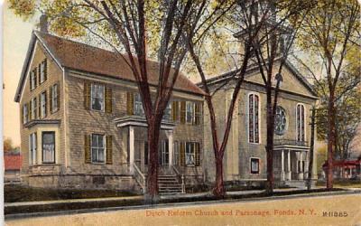 Dutch Reform Church & Parsonage Fonda, New York Postcard