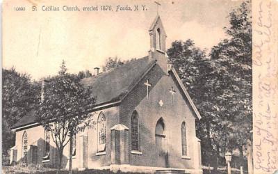 St Cecilias Church Fonda, New York Postcard