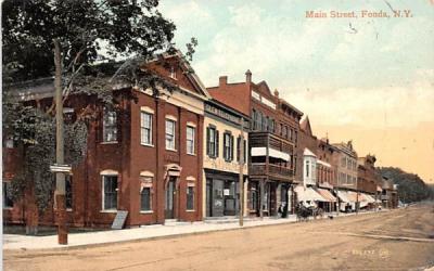 Main Street Fonda, New York Postcard