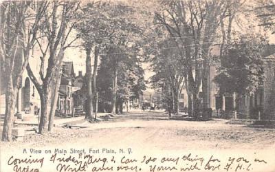 Main Street Fort Plain, New York Postcard