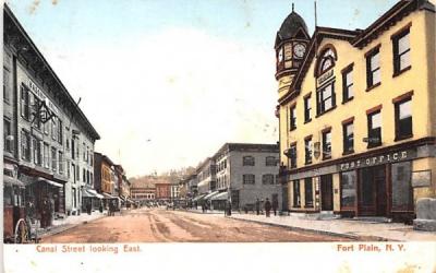Canal Street Fort Plain, New York Postcard