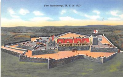 Model Fort Ticonderoga, New York Postcard