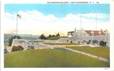 Museum Building Fort Ticonderoga, New York Postcard