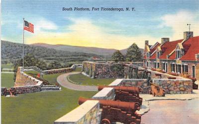 South Platform Fort Ticonderoga, New York Postcard