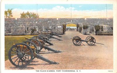 Place D'Armes Fort Ticonderoga, New York Postcard