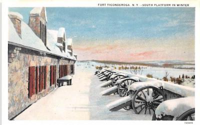 South Platform Fort Ticonderoga, New York Postcard