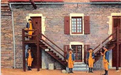 Ethan Allen Stairway Fort Ticonderoga, New York Postcard