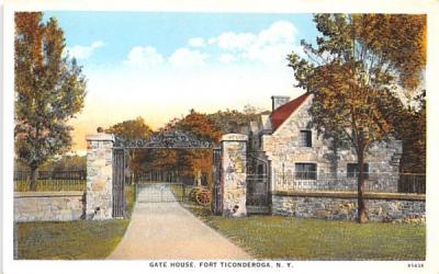 Gate House Fort Ticonderoga, New York Postcard