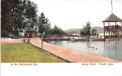 Adirondack Mountains Fourth Lake, New York Postcard