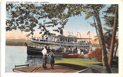 Clearwater Fourth Lake, New York Postcard