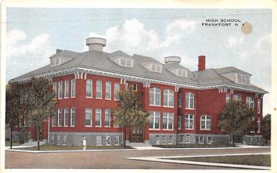 High School Frankfort, New York Postcard