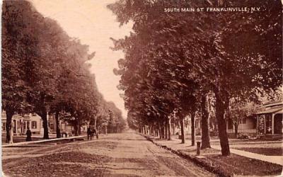 South Main Street Franklinville, New York Postcard