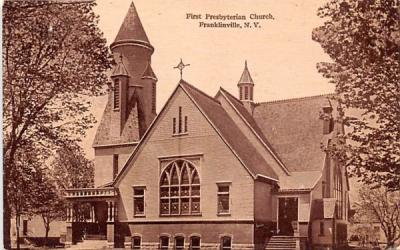 First Presbyterian Church Franklinville, New York Postcard